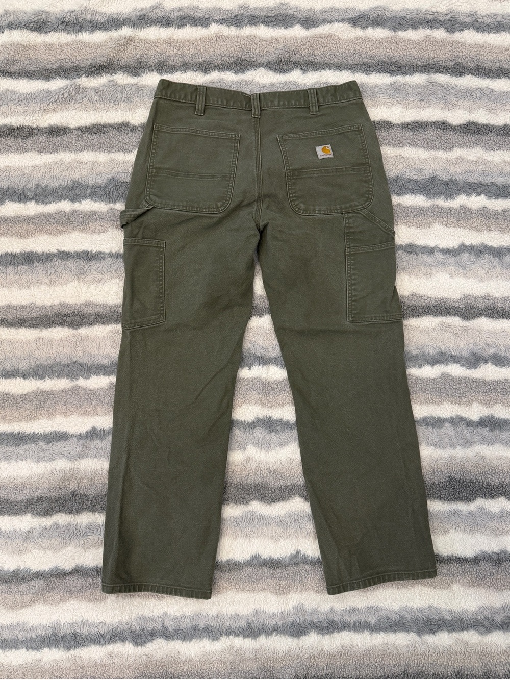 Carhartt Double Knee Pants Men’s 33x30 Olive Green
